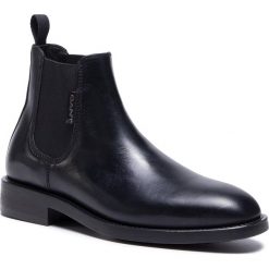 Sztyblety GANT - Brockwill 21651009 Black G00. Czarne sztyblety męskie GANT, ze skóry, bez zapięcia. Za 749,00 zł.