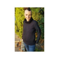 SLOGAN Neem bluza damska. Niebieskie bluzy damskie Slogan ubrania ekologiczne, etyczne i wegańskie, s, bez wzorów, z bawełny, bez rękawów, bez kaptura. Za 239,00 zł.