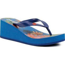 Japonki DESIGUAL - Lola Tropical 20SSHP05 5099. Niebieskie klapki damskie Desigual, bez wzorów, z tworzywa sztucznego, bez obcasa, na obcasie. W wyprzedaży za 109,00 zł.