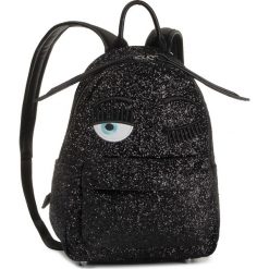 Plecak CHIARA FERRAGNI - 19AI-CFZ004 Black. Czarne plecaki damskie Chiara Ferragni, bez wzorów, ze skóry ekologicznej, klasyczne. W wyprzedaży za 1279,00 zł.