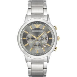 Zegarek EMPORIO ARMANI - Renato AR11047 Silver/Silver. Szare zegarki męskie marki Emporio Armani. Za 1359,00 zł.