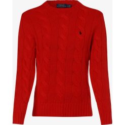Polo Ralph Lauren - Sweter damski z dodatkiem kaszmiru, czerwony. Czerwone swetry damskie Polo Ralph Lauren, xl, bez wzorów, z kaszmiru, klasyczne, bez rękawów, bez kaptura. Za 699,95 zł.