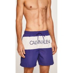 Calvin Klein Underwear - Kąpielówki. Białe kąpielówki męskie Calvin Klein Underwear, s, bez wzorów, z poliesteru. W wyprzedaży za 229,90 zł.