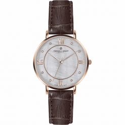 Frederic Graff Rose Liskamm Croco brown Leather FAI-B011R. Czerwone zegarki damskie Frederic Graff, złote. W wyprzedaży za 236,00 zł.