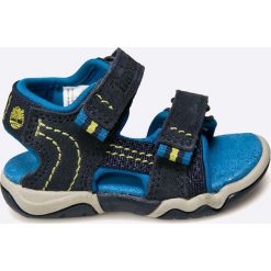 Timberland - Sandały dziecięce. Niebieskie sandały męskie Timberland, ze skóry, bez zapięcia. W wyprzedaży za 139,90 zł.