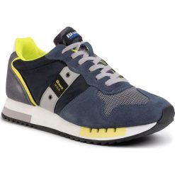 Sneakersy BLAUER - S0QUEENS01/CAM Navy. Niebieskie sneakersy męskie Blauer, bez wzorów, z zamszu, bez zapięcia. Za 529,00 zł.