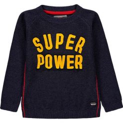 Sweter w kolorze granatowym. Niebieskie swetry chłopięce Kanz, w paski. W wyprzedaży za 49,95 zł.