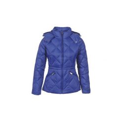 Kurtki pikowane Benetton FOULI. Niebieskie kurtki damskie Benetton, bez wzorów, bez kaptura. W wyprzedaży za 335,40 zł.