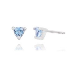 Kolczyki damskie: Srebrne Kolczyki – srebro 925, Blue topaz