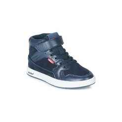 Buty Dziecko Kickers GREADY MID CDT. Niebieskie trampki chłopięce Kickers, bez wzorów, bez zapięcia. Za 259,00 zł.