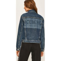 Iceberg - Kurtka jeansowa. Niebieskie kurtki damskie Iceberg, bez wzorów, z bawełny, krótkie. W wyprzedaży za 759,90 zł.