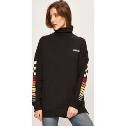 Vans - Bluza. Czarne bluzy damskie Vans, s, z aplikacjami, z elastanu, bez rękawów, z kapturem. W wyprzedaży za 279,90 zł.
