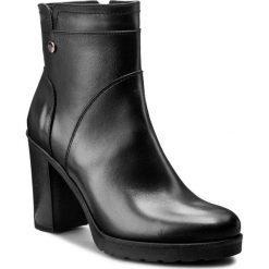 Botki ANN MEX - 7574 01S Czarny. Czarne buty zimowe damskie marki Ann Mex, ze skóry. W wyprzedaży za 269,00 zł.