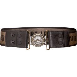 Pasek AERONAUTICA MILITARE. Brązowe paski damskie Aeronautica Militare, w paski, ze skóry ekologicznej, militarne. Za 550,00 zł.