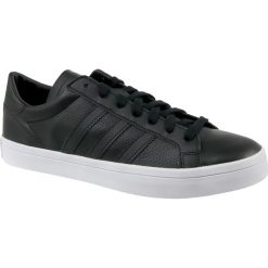 Adidas Courtvantage BZ0442 buty sneakers, buty sportowe męskie czarne 42 2/3. Czarne buty sportowe męskie Adidas, ze skóry, bez zapięcia, tenisowe. W wyprzedaży za 179,99 zł.