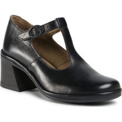 Półbuty FLY LONDON - Lykafly P501526000 Black. Czarne półbuty damskie Fly London, bez wzorów, ze skóry, bez obcasa, na obcasie, bez zapięcia. Za 539,00 zł.