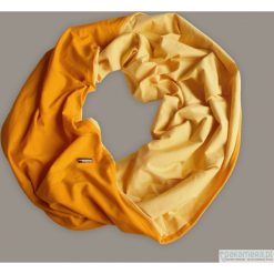Apaszki damskie: APRICOT & ORANGE. Mega Tuba. Bawełna Organiczna