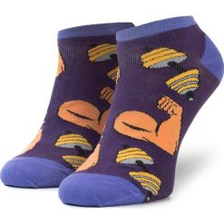 Skarpety Niskie Unisex FREAKERS - SPAK-GRA Fioletowy Kolorowy. Fioletowe skarpetki damskie Freakers, bez wzorów, z elastanu. Za 14,99 zł.