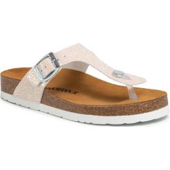 Japonki DR. BRINKMANN - 701473 Rosa 42. Różowe klapki damskie Dr. Brinkmann, bez wzorów, ze skóry ekologicznej, bez obcasa. Za 149,00 zł.