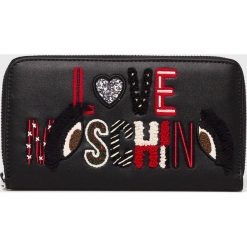 Love Moschino - Portfel. Czarne portfele damskie marki Love Moschino, z materiału. Za 449,90 zł.