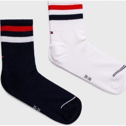 Tommy Hilfiger - Skarpetki (2-pack). Niebieskie skarpetki damskie z elastanu. Za 44,90 zł.