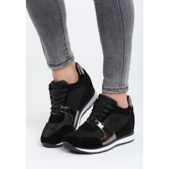 Sneakersy damskie: Czarne Sneakersy Heavy Dance