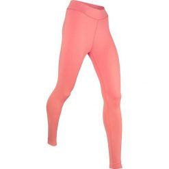 Legginsy ze stretchem, długie, Level 1 bonprix dymny koralowy. Różowe spodnie damskie bonprix. Za 24,99 zł.