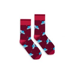 BananaSocks - skarpetki KOSMICI. Czerwone skarpetki męskie marki Banana socks. Za 27,99 zł.