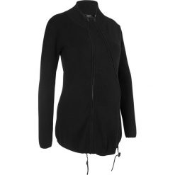 Golfy damskie: Sweter rozpinany ciążowy z wstawką niemowlęcą bonprix czarny