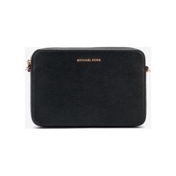 Michael Kors Jet Set Travel Cross body bag Czarny. Czarne torebki klasyczne damskie Michael Kors, w paski, ze skóry, bez dodatków. Za 860,95 zł.