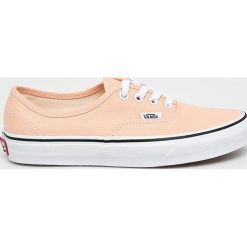 Vans - Tenisówki. Pomarańczowe tenisówki damskie marki Vans, z gumy, na sznurówki. W wyprzedaży za 199,90 zł.