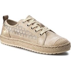 Tomsy damskie: Espadryle MUSTANG - 40C0046 Złote
