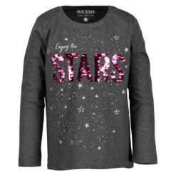 Blue Seven Koszulka Dziewczęca Stars 92 Szary. Szare bluzki dziewczęce marki Blue Seven. Za 55,00 zł.