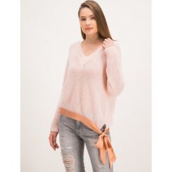 Sweter TwinSet 192TT3273. Różowe swetry damskie Twinset, s, bez wzorów, z wełny, klasyczne, bez rękawów, bez kaptura. W wyprzedaży za 419,00 zł.