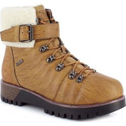 Buty zimowe damskie: Buty zimowe „Romane” w kolorze jasnobrązowym