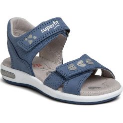 Sandały SUPERFIT - 6-06132-80 M Blau. Niebieskie sandały dziewczęce Superfit, ze skóry ekologicznej, bez zapięcia. Za 269,00 zł.