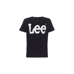 T-shirty z krótkim rękawem Lee LOGO TEE. Czarne t-shirty damskie Lee, s, bez wzorów, bez kołnierzyka. Za 87,20 zł.