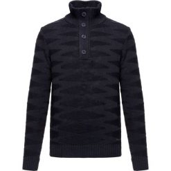 Sweter Pierre Cardin 55856/000/92547. Niebieskie swetry męskie Pierre Cardin, m, bez wzorów, z bawełny, klasyczne, z klasycznym kołnierzykiem, bez kaptura. W wyprzedaży za 239,00 zł.