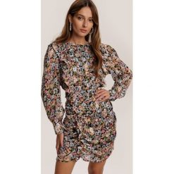 Czarna Sukienka Pialleni. Czarne sukienki damskie Renee, s, bez wzorów, bez kołnierzyka, bez rękawów, mini. Za 199,99 zł.