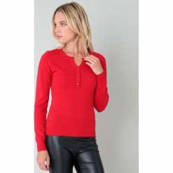 Sweter w kolorze czerwonym. Czerwone bez kategorii marki William de Faye, z kaszmiru. W wyprzedaży za 136,95 zł.