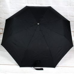DOPPLER PA70 czarny parasol składany półautomatyczny. Czarne parasole DOPPLER, bez wzorów. Za 69,99 zł.