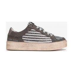 Pepe Jeans Chelsea Tenisówki Szary. Szare trampki i tenisówki damskie Pepe Jeans, bez wzorów, z jeansu, bez zapięcia. Za 386,95 zł.