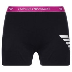 Bokserki Emporio Armani Underwear 164161 9P317 00020. Czarne bokserki męskie Emporio Armani Underwear, bez wzorów, z bawełny. W wyprzedaży za 109,00 zł.