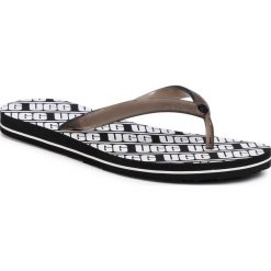 Japonki UGG - W Simi Ugg Graphic 1111058 Blk. Szare klapki damskie Ugg, bez wzorów, z tworzywa sztucznego, bez obcasa. W wyprzedaży za 129,00 zł.
