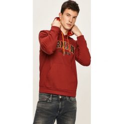 Armani Exchange - Bluza. Czarne bluzy męskie Armani Exchange, xl, z nadrukiem, z elastanu, z kapturem, bez rękawów, z kapturem. W wyprzedaży za 359,90 zł.