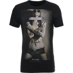 T-shirty męskie z nadrukiem: Religion BORN TO RAISE HELL TEE Tshirt z nadrukiem jet black