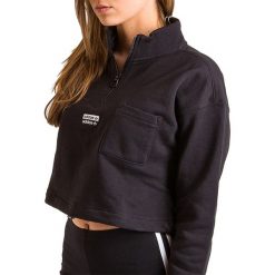 ADIDAS CROPPED SWEATSHIRT > FM2509. Bluzy damskie Adidas, w paski, z bawełny, bez rękawów, długie, bez kaptura. W wyprzedaży za 179,99 zł.