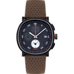 Zegarki męskie: Zegarek męski Tic15 skórzany pasek brąz chronograf