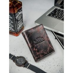 Ekskluzywny skórzany męski portfel skóra naturalna. Portfele męskie ALWAYS WILD, bez wzorów, ze skóry. Za 49,90 zł.