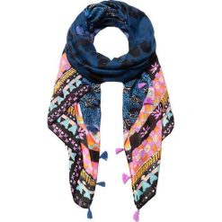 Desigual Apaszka Foul Jazmine Navy 19WAWA06 5000. Niebieskie szaliki damskie Desigual, bez wzorów, ze skóry. Za 168,00 zł.